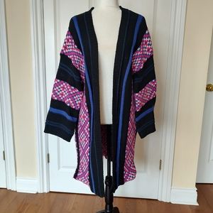 Oversized bohemian cardigan sweater